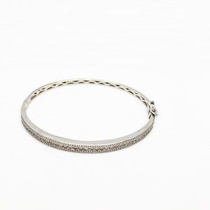 14K White Gold  Diamond Bracelet